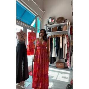 NEW FEATHER & FIND airglow maxi dress in joy frequency